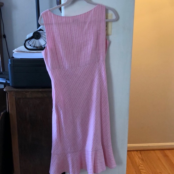 Ann Taylor Loft Pink and white striped sundress - Picture 3 of 5
